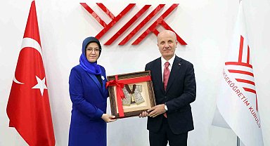 MCBÜ Rektörü Kibar'dan YÖK Başkanı Özvar'a hayırlı olsun ziyareti