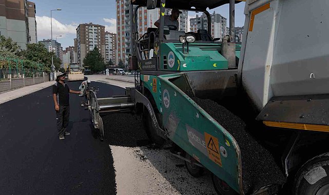 Melikgazi Belediyesi'nden İldem Bölgesi'nde kapsamlı asfalt çalışması