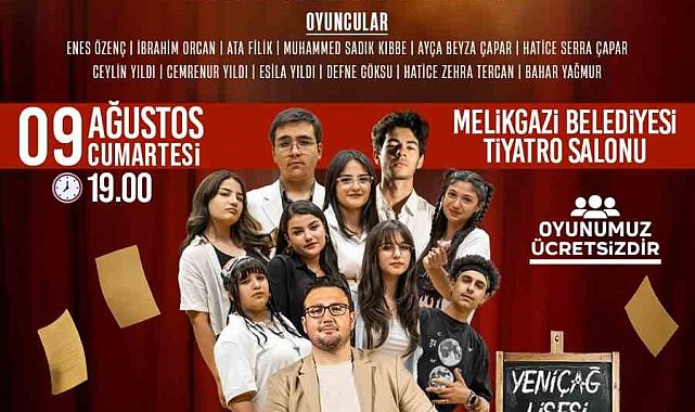 Melikgazi'de perde arkası tiyatro oyunu sahnelenecek