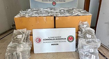 Mersin Limanı'nda 587 kilogram esrar ele geçirildi