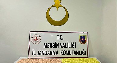 Mersin'de 18 bin 400 adet uyuşturucu hap ele geçirildi