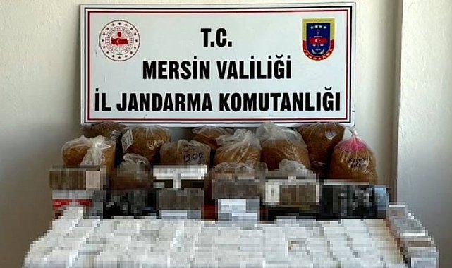 Mersin'de kaçak sigara operasyonu: 15 bin makaron ve 31 kilo tütün ele geçirildi