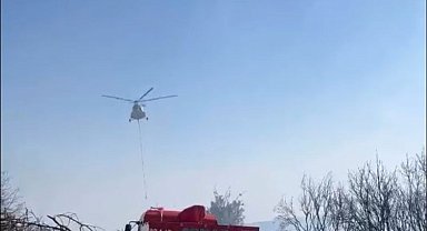Mersin'de orman yangını havadan ve karadan müdahale ile söndürüldü