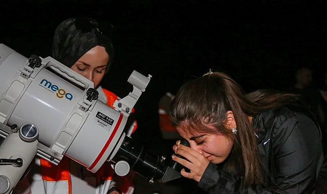 Meteor yağmuru Meram'da şölene dönüştü