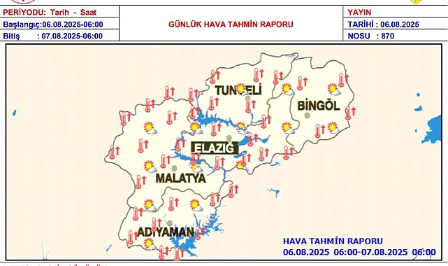 Meteorolojiden sıcaklık uyarısı