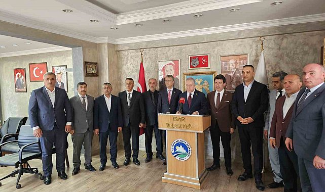 MHP heyeti, İspir'de heyelan bölgesinde