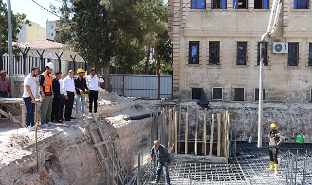Midyat'ta ek belediye hizmet binasının temeli atıldı
