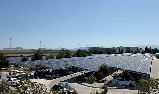 Milas-Bodrum Havalimanı'nda güneş enerjisi santrali kurulumu tamamlandı