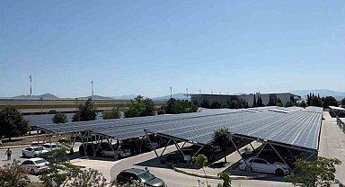 Milas-Bodrum Havalimanı'nda güneş enerjisi santrali kurulumu tamamlandı