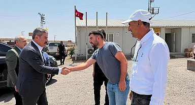 Milletvekili Tatar, Cizre-Silopi yol şantiyesinde incelemede bulundu