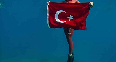 Milli sporcu Şahika Ercümen'den, zafer dalışı