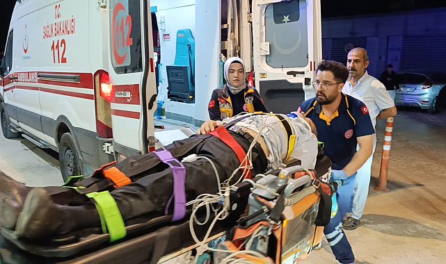 Motosiklet kazasında ağır yaralandı