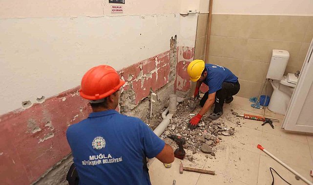 Muğla Büyükşehir'den okullara tadilat desteği