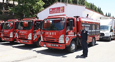 Muğla İtfaiyesi'ne 72 yeni araç