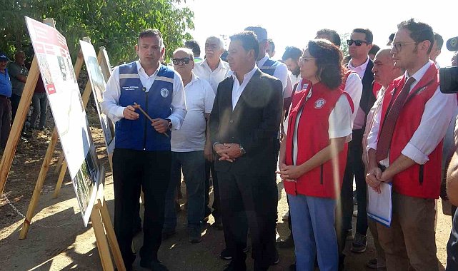 Muğla'da başkanlar yol çalışmalarını yerinde inceledi