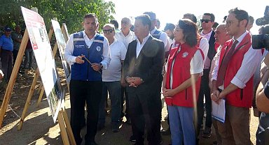 Muğla'da başkanlar yol çalışmalarını yerinde inceledi