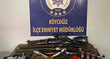 Muğla'da ruhsatsız silah operasyonu
