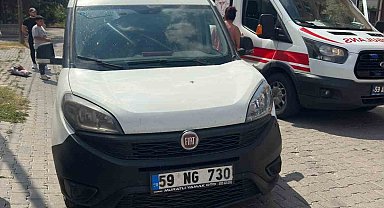Muratlı'da araç yayaya çarptı: 1 yaralı