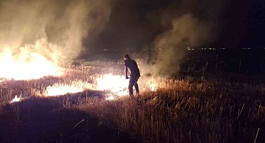 Muş'ta anız yangını korkuttu