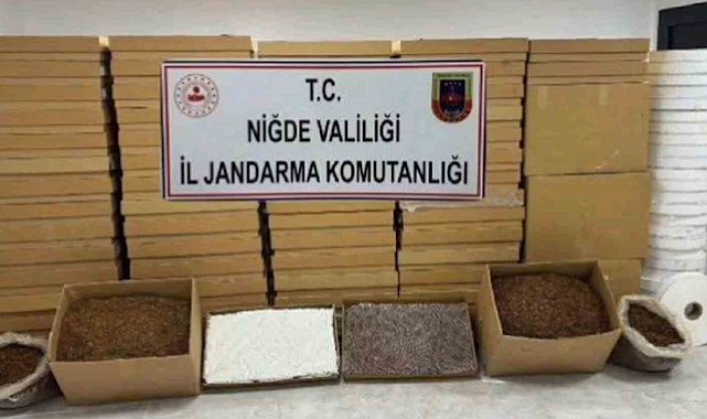 Niğde'de 50 milyon TL'lik kaçak tütün operasyonu
