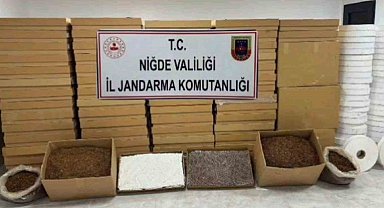 Niğde'de 50 milyon TL'lik kaçak tütün operasyonu