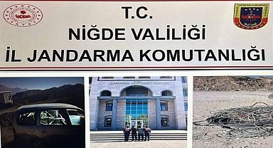 Niğde'de aranan şahıslar ve kablo hırsızlığı şüphelileri yakalandı