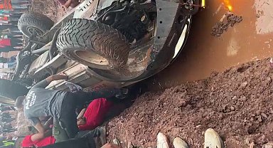 Off-Road yarışlarında yürekleri ağza getiren kaza