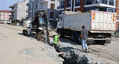 Ordu Şehir Hastanesi'nin içme suyu ve kanalizasyon hattı çalışmaları sürüyor