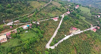 Ordu'da beton yol çalışmaları devam ediyor