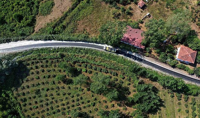 Ordu'da yollara sıcak asfalt çalışmaları sürüyor