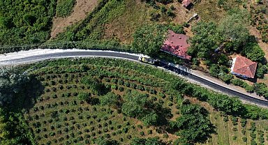 Ordu'da yollara sıcak asfalt çalışmaları sürüyor