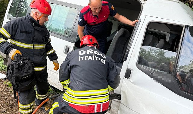 Ordu'daki servis minibüsü kazasında yaralı sayısı 16'ya yükseldi