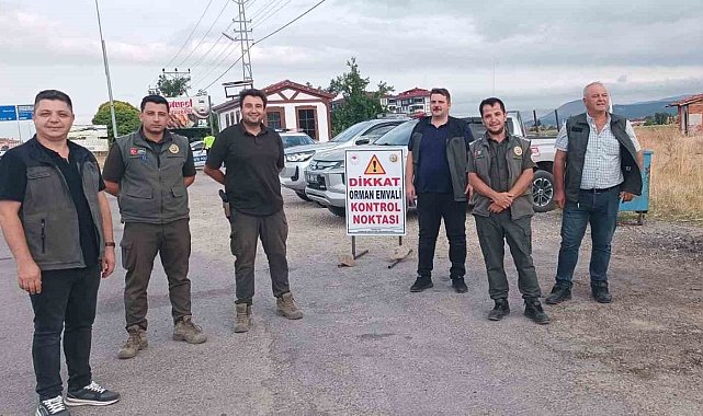 Orman ekiplerinden yollarda denetim