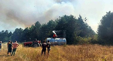 Ormanlık alanda yangın: Çok sayıda ekip sevk edildi