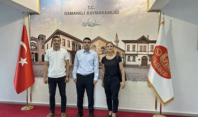 Osmaneli eğitim yöneticilerinden Kaymakam Kılıç'a veda ziyareti