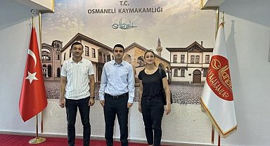 Osmaneli eğitim yöneticilerinden Kaymakam Kılıç'a veda ziyareti