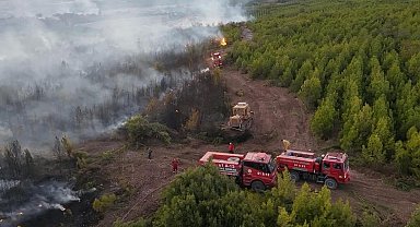 Osmaniye'de çıkan orman yangını söndürüldü