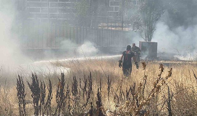 Otluk arazide çıkan yangın büyümeden söndürüldü