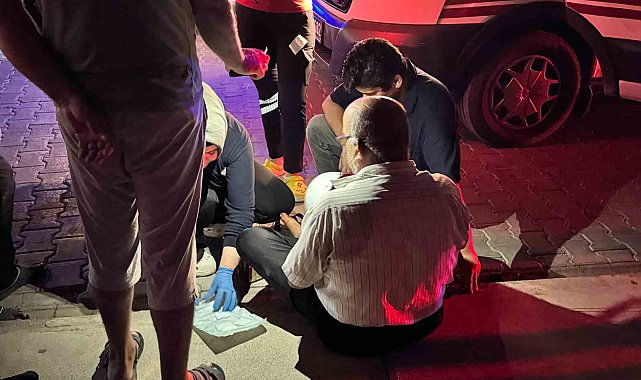 Otomobil ile çarpışan motosikletli yaralandı