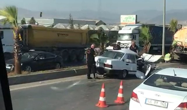 Otomobil tankere çarptı sürücü ağır yaralandı