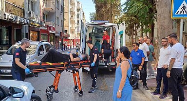 Otomobilin sıkıştırdığı iddia edilen motosiklet sürücüsü yaralandı