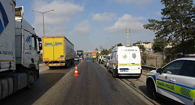 Otoyolda tırın çarptığı şahıs öldü