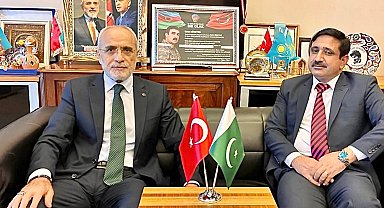 Pakistan Ankara Büyükelçiliği'nden Cumhurbaşkanı Başdanışmanı Topçu'ya ziyaret