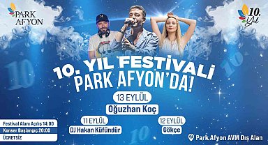 Park Afyon AVM'de 10'ncu yıl festivali