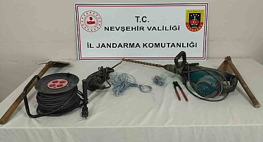 Patlayıcı madde ile kaçak kazıya suç üstü