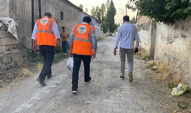 Patnos'ta 50 aileye et yardımı yapıldı