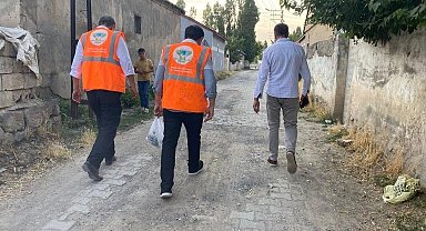 Patnos'ta 50 aileye et yardımı yapıldı