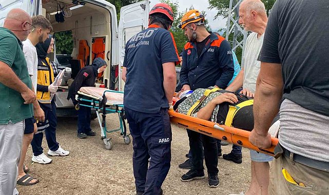 Rize'de ilkel teleferik kazası: 1 yaralı