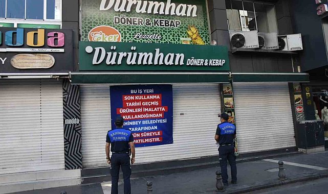 Şahinbey'de tarihi geçmiş ürün kullanan dürümcüye kapatma cezası