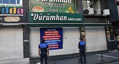 Şahinbey'de tarihi geçmiş ürün kullanan dürümcüye kapatma cezası
